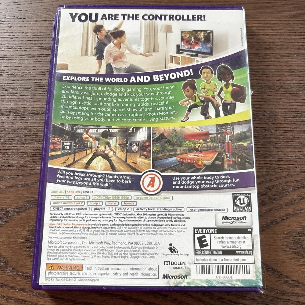 Microsoft Xbox 360 Kinect Adventures Game (Used , Works Great) Complete